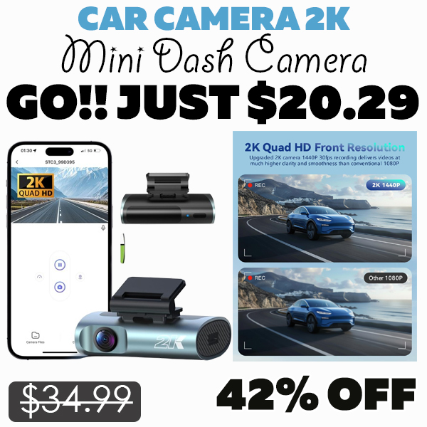 Mini Dash Camera Only $20.29 (Regularly $34.99)