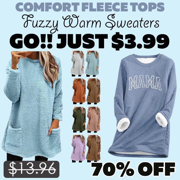 Fuzzy Warm Sweaters Only $3.99 (Regularly $13.96)