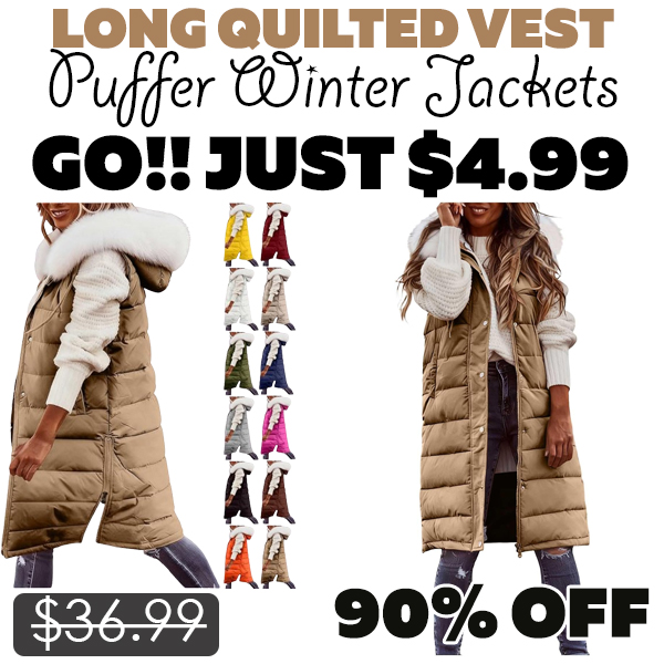 Puffer Winter Jackets Only $4.99 (Regularly $36.99)