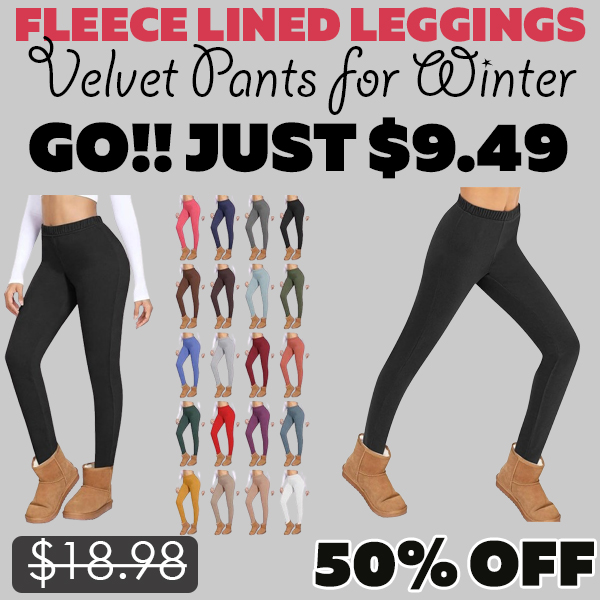 Velvet Pants for Winter Only $9.49 (Regularly $18.98)