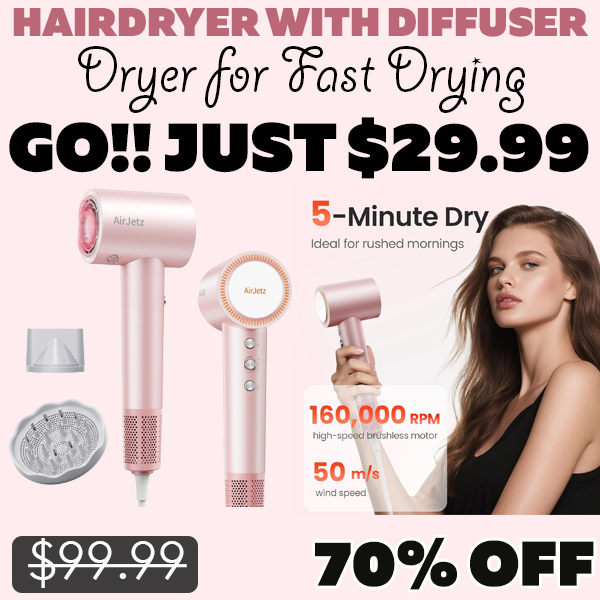Dryer for Fast Drying Only $29.99 (Regularly $99.99)