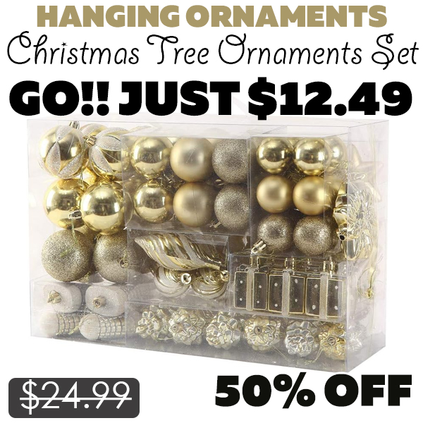 Christmas Tree Ornaments Set Only $12.49 (Regularly $24.99)