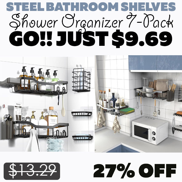 Shower Organizer 7-Pack Only $9.69 (Regularly $13.29)