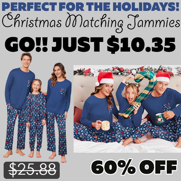 Christmas Matching Jammies Only $10.35 (Regularly $25.88)