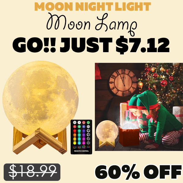 Moon Lamp Only $7.12 (Regularly $18.99)