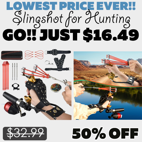 Slingshot for Hunting Only $16.49 (Regularly $32.99)