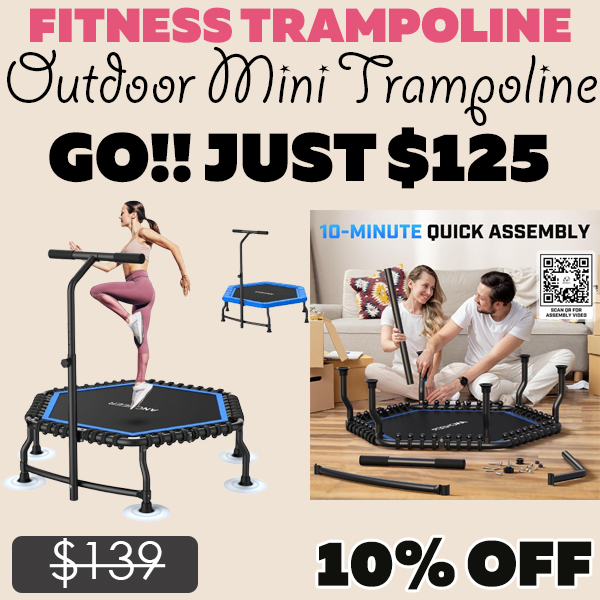 Outdoor Mini Trampoline Only $125 (Regularly $139)