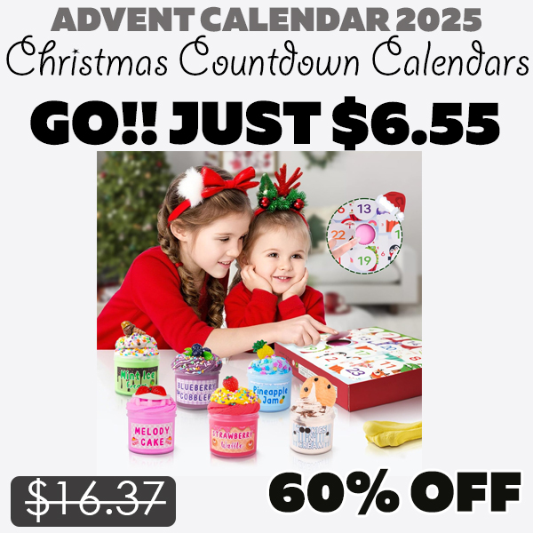 Christmas Countdown Calendars Only $6.55 (Regularly $16.37)