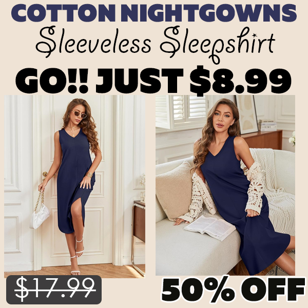 Sleeveless Sleepshirt Only $8.99 (Regularly $17.99)