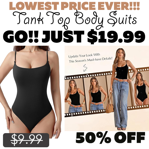 Tank Top Body Suits Only $9.99 (Regularly $19.99)