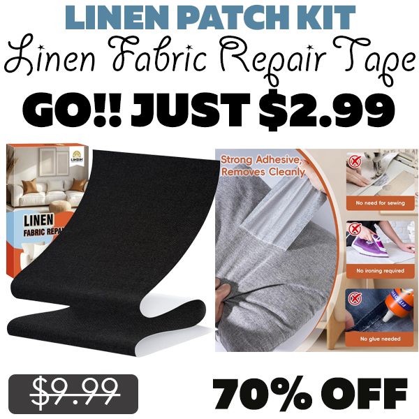 Linen Fabric Repair Tape Only $2.99 (Regularly $9.99)