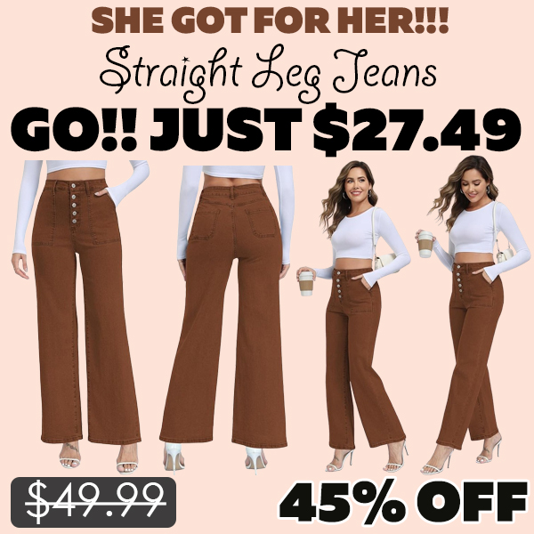 Straight Leg Jeans Only $27.49 (Regularly $49.99)