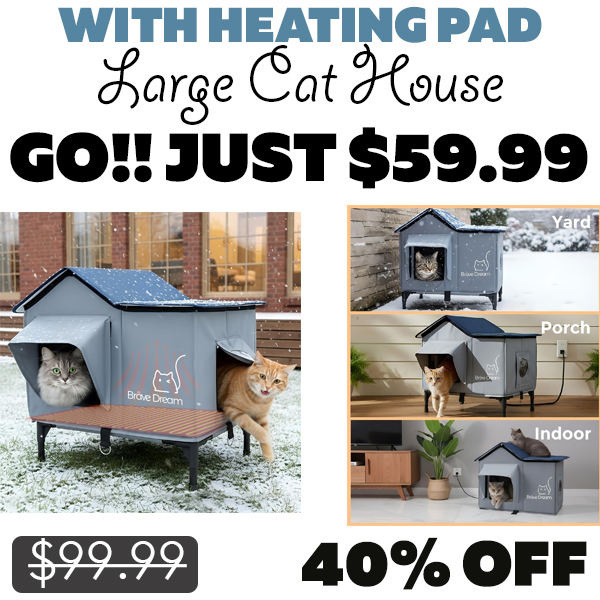 Large Cat House Only $59.99 (Regularly $99.99)