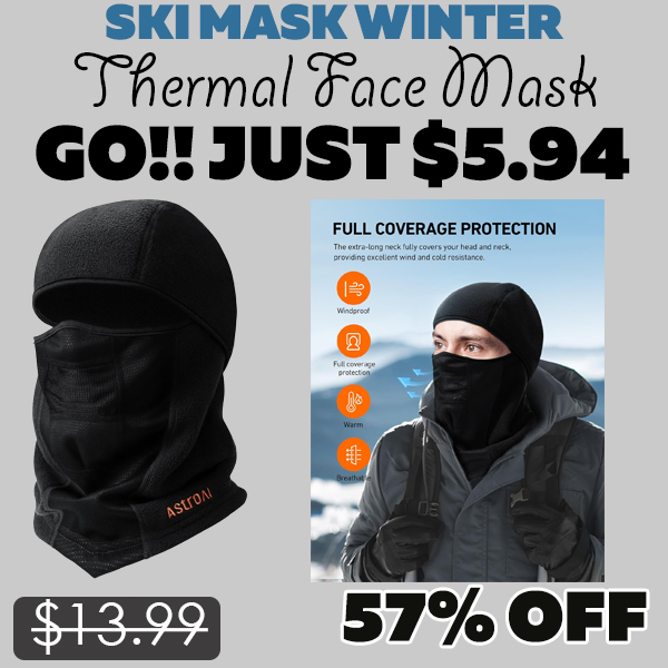 Thermal Face Mask Only $5.94 (Regularly $13.99)