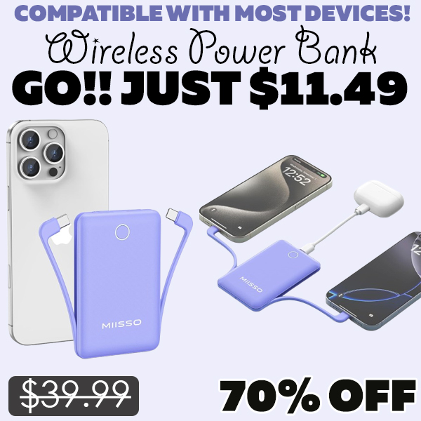 Wireless Power Bank Only $11.49 (Regularly $39.99)