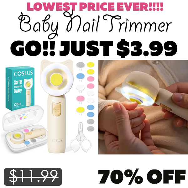 Baby Nail Trimmer Only $3.99 (Regularly $11.99)