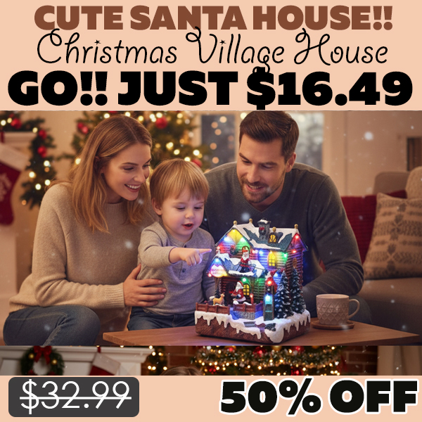 Christmas Village House Only $16.49 (Regularly $32.99)