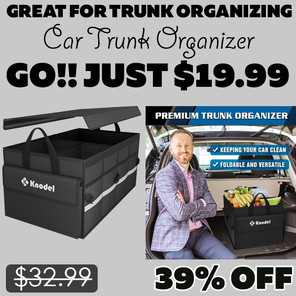 Car Trunk Organizer Only $19.99 (Regularly $32.99)