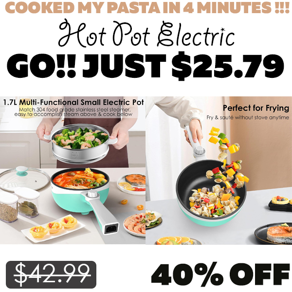 Hot Pot Electric Only $25.79 (Regularly $42.99)