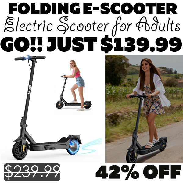 Electric Scooter for Adults Only $139.99 (Regularly $239.99)