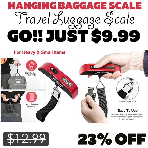 Travel Luggage Scale Only $9.99 (Regularly $12.99)