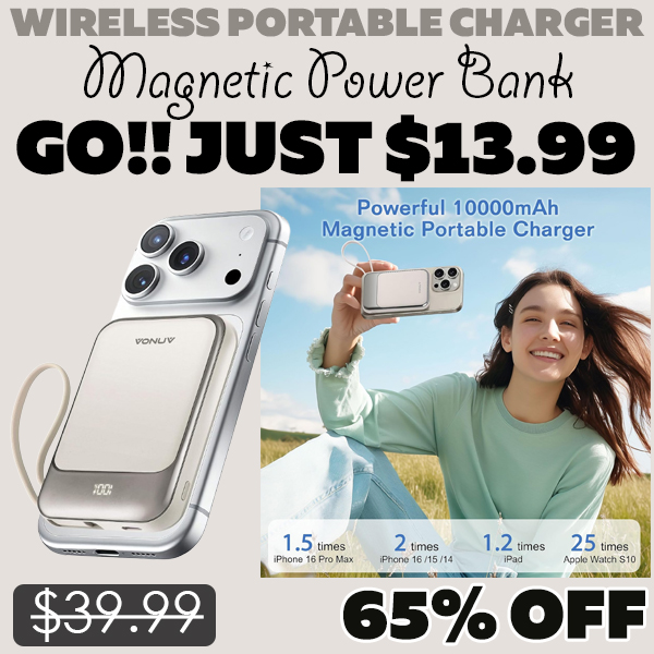 Magnetic Power Bank Only $13.99 (Regularly $39.99)