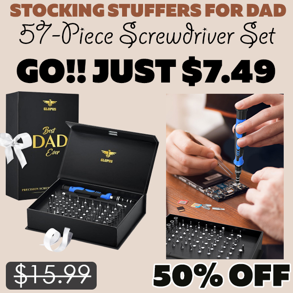 57-Piece Screwdriver Set Only $7.49 (Regularly $15.99)