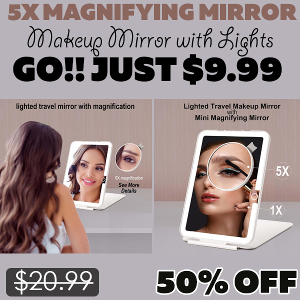 Makeup Mirror with Lights Only $9.99 (Regularly $20.99)