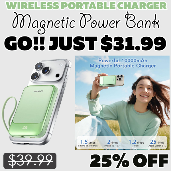 Magnetic Power Bank Only $31.99 (Regularly $39.99)