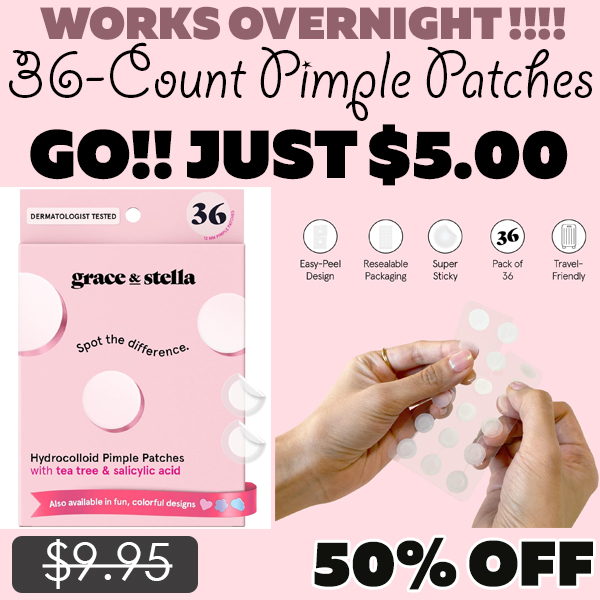 36-Count Pimple Patches Only $5.00 (Regularly $9.95)