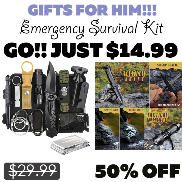 Emergency Survival Kit Only $14.99 (Regularly $29.99)