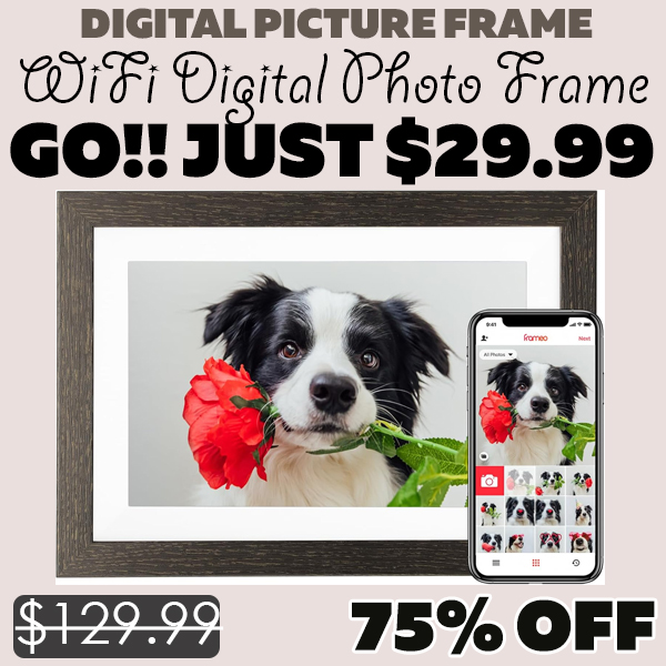WiFi Digital Photo Frame Only $29.99 (Regularly $129.99)