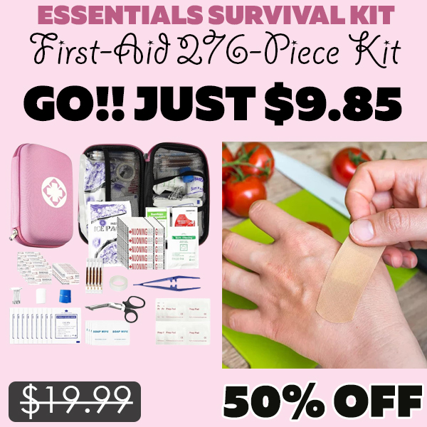 First-Aid 276-Piece Kit Only $9.85 (Regularly $19.99)
