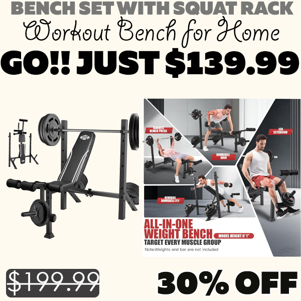 Workout Bench for Home Only $139.99 (Regularly $199.99)