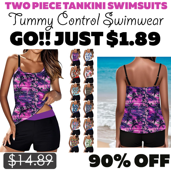 Tummy Control Swimwear Only $1.89 (Regularly $14.89)