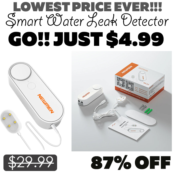 Smart Water Leak Detector Only $4.99 (Regularly $29.99)