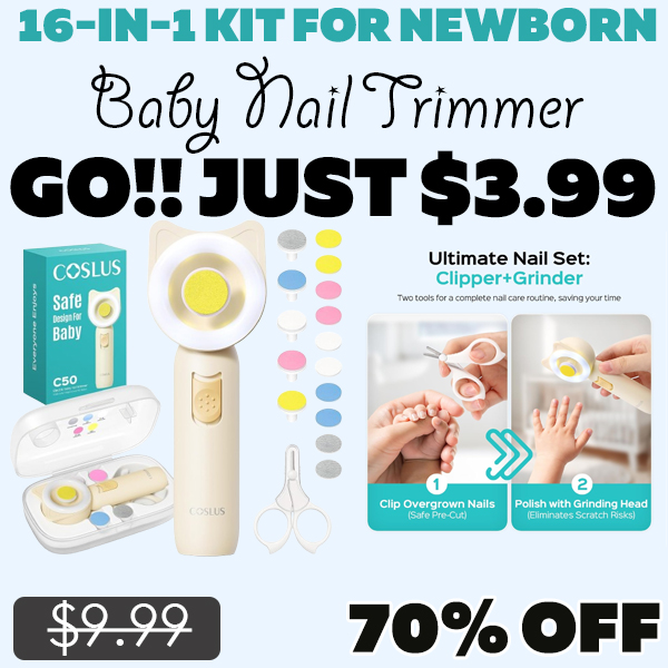 Baby Nail Trimmer Only $3.99 (Regularly $9.99)