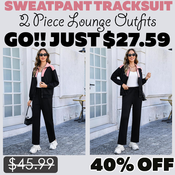 2 Piece Lounge Outfits Only $27.59 (Regularly $45.99)