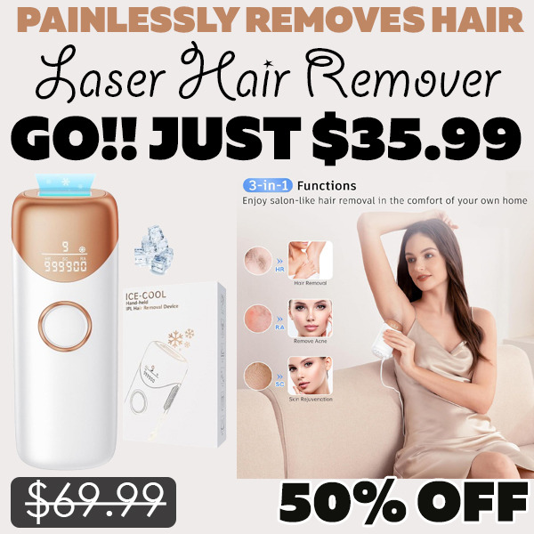 Laser Hair Remover Only $35.99 (Regularly $69.99)
