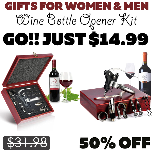 Wine Bottle Opener Kit Only $14.99 (Regularly $31.98)