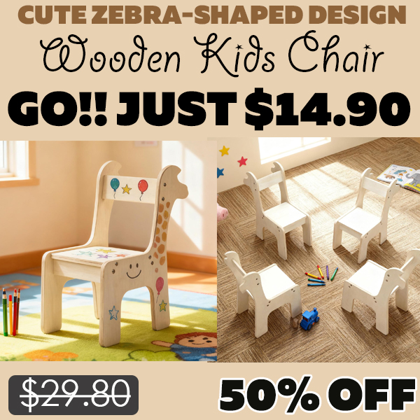 Wooden Kids Chair Only $14.90 (Regularly $29.80)