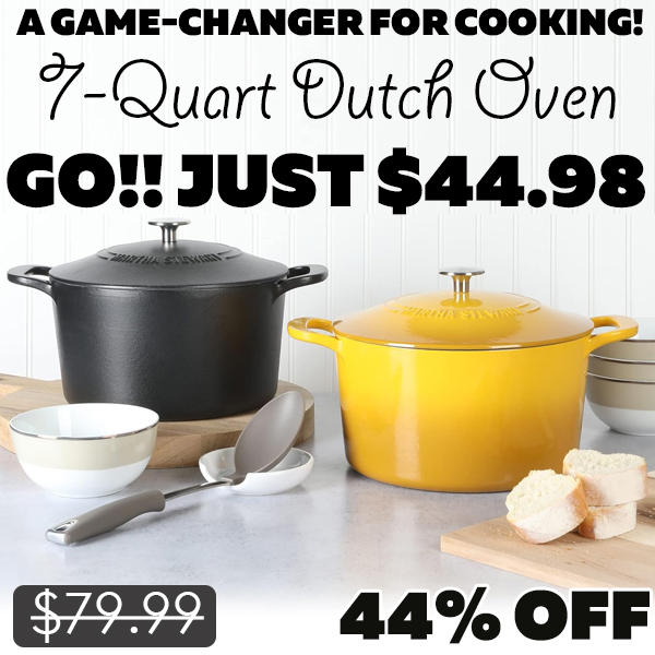 7-Quart Dutch Oven Only $44.98 (Regularly $79.99)