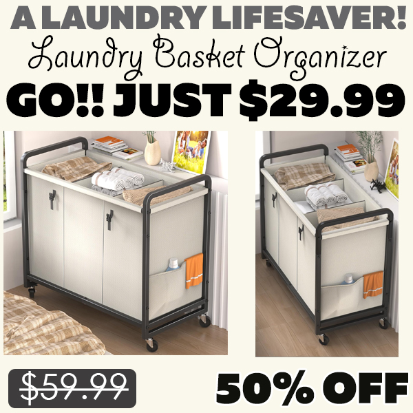 Laundry Basket Organizer Only $29.99 (Regularly $59.99)