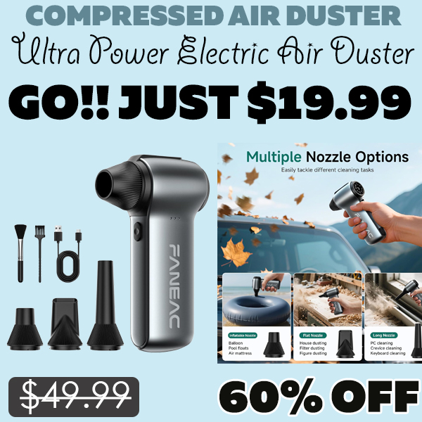 Ultra Power Electric Air Duster Only $19.99 (Regularly $49.99)