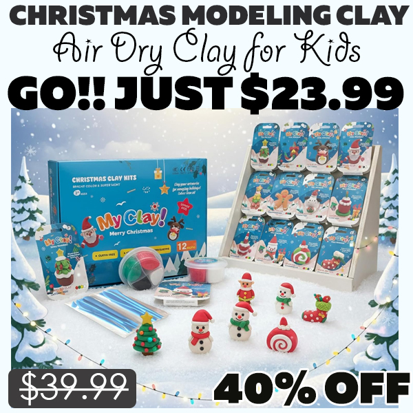 Air Dry Clay for Kids Only $23.99 (Regularly $39.99)