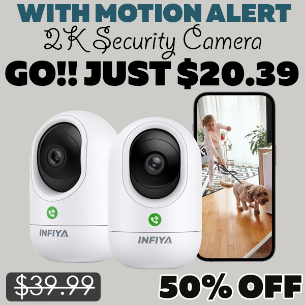2K Security Camera Only $20.39 (Regularly $39.99)