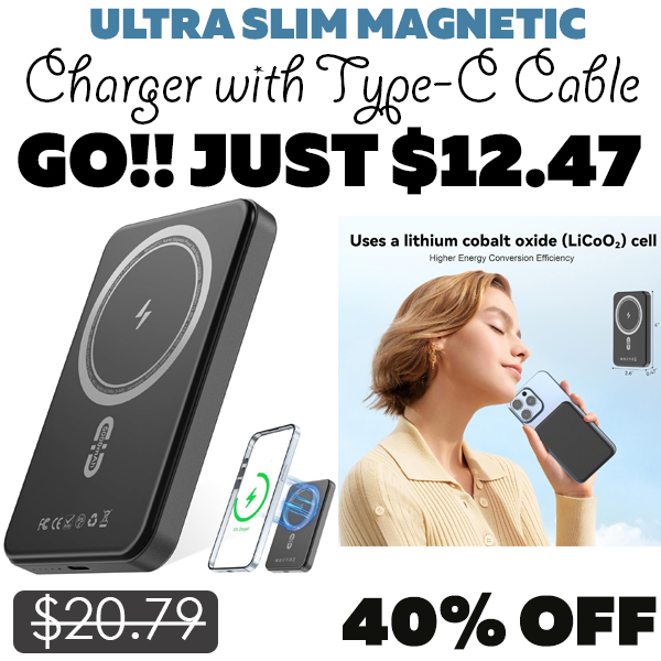 Charger with Type-C Cable Only $12.47 (Regularly $20.79)