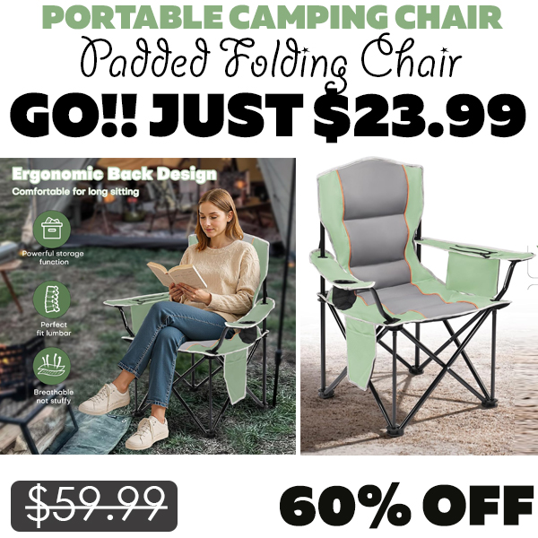 Padded Folding Chair Only $23.99 (Regularly $59.99)