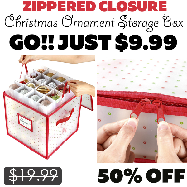 Christmas Ornament Storage Box Only $9.99 (Regularly $19.99)