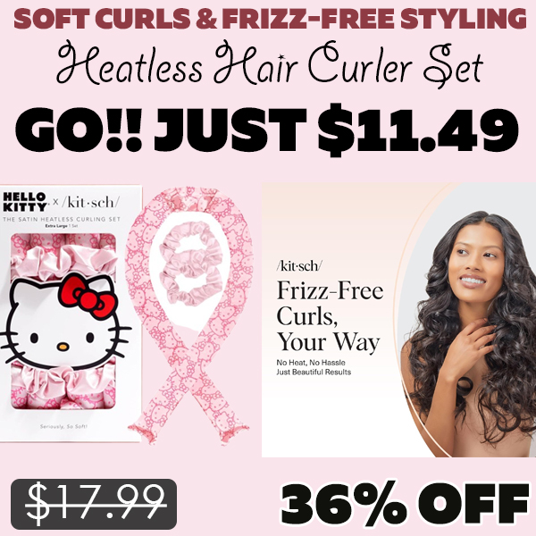 Heatless Hair Curler Set Only $11.49 (Regularly $17.99)